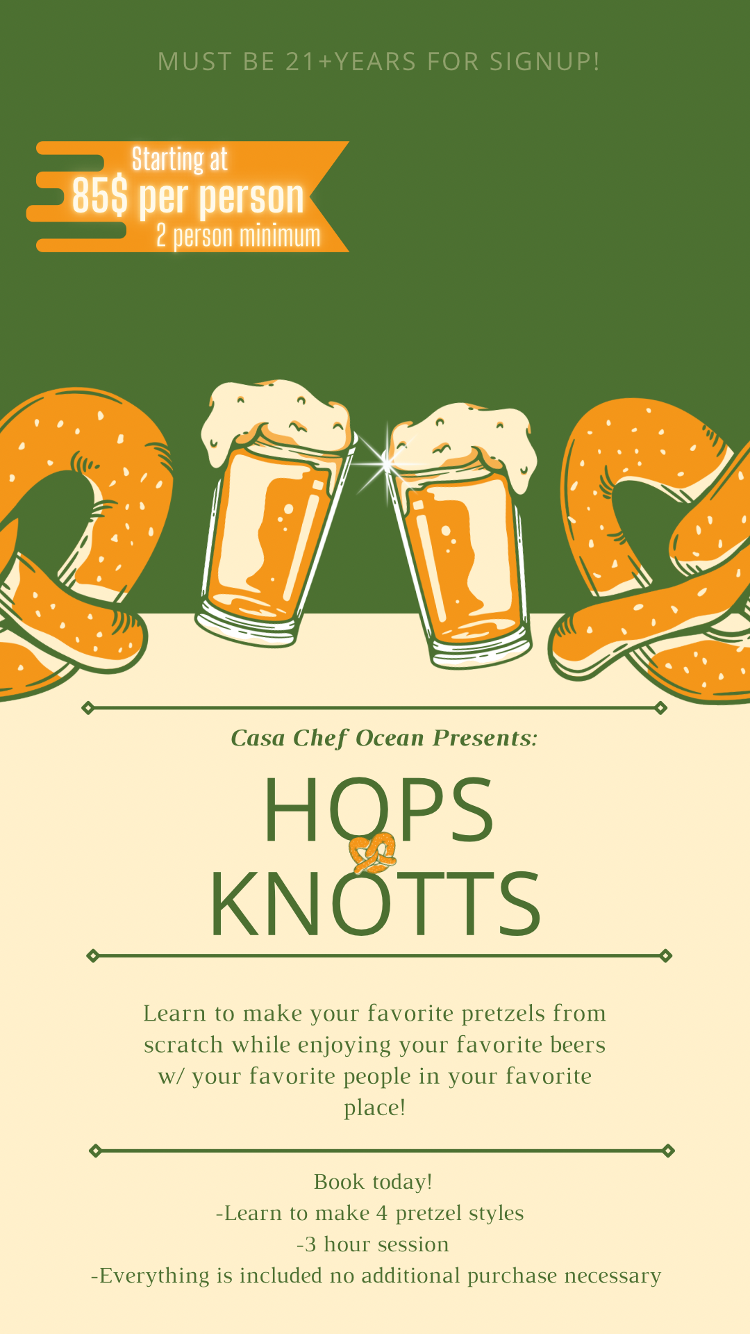 Green and Ivory Retro Oktoberfest Celebration Illustration - 1