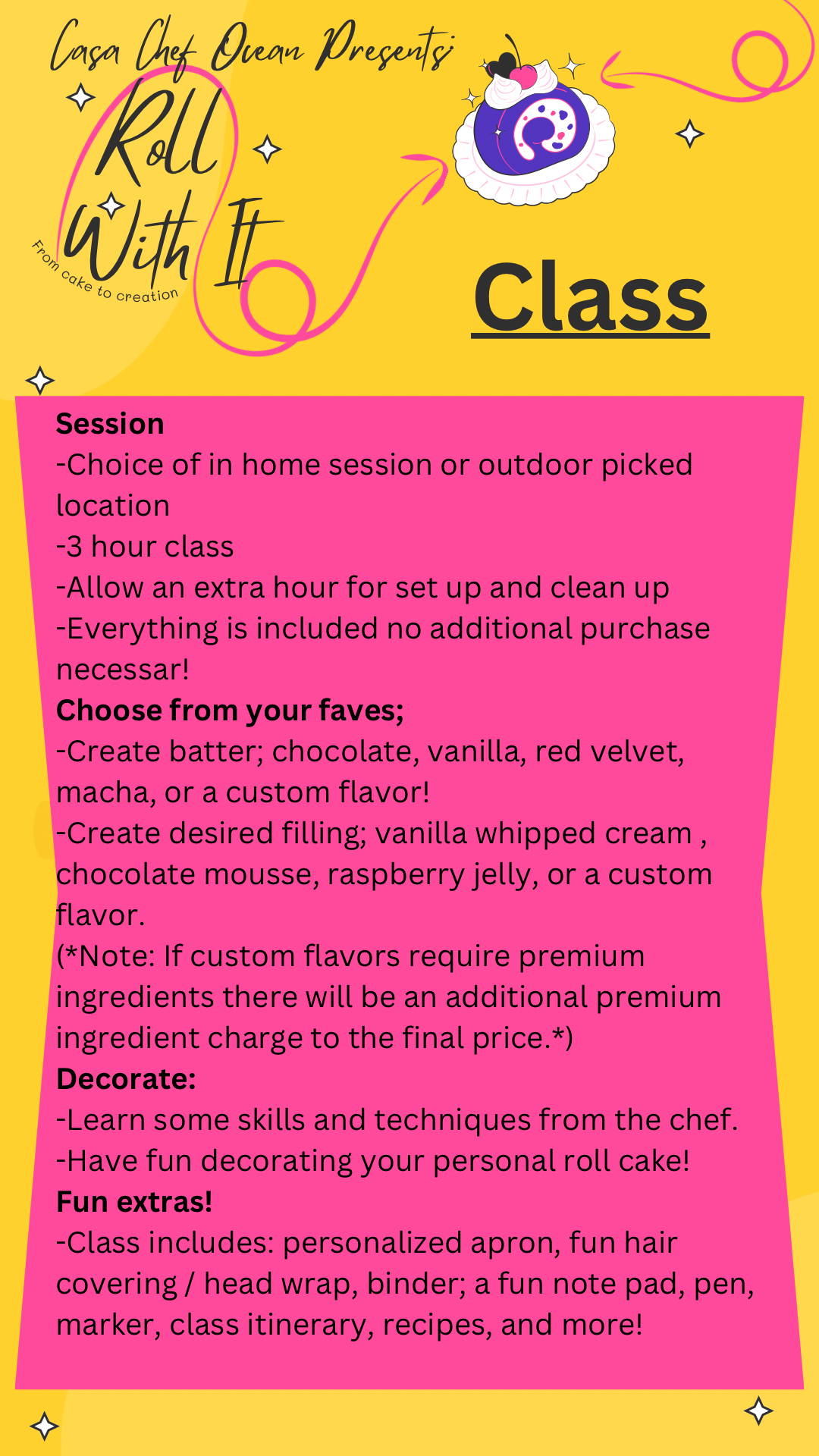 Yellow Creative Pop Art Roll Cake Sticker - 2